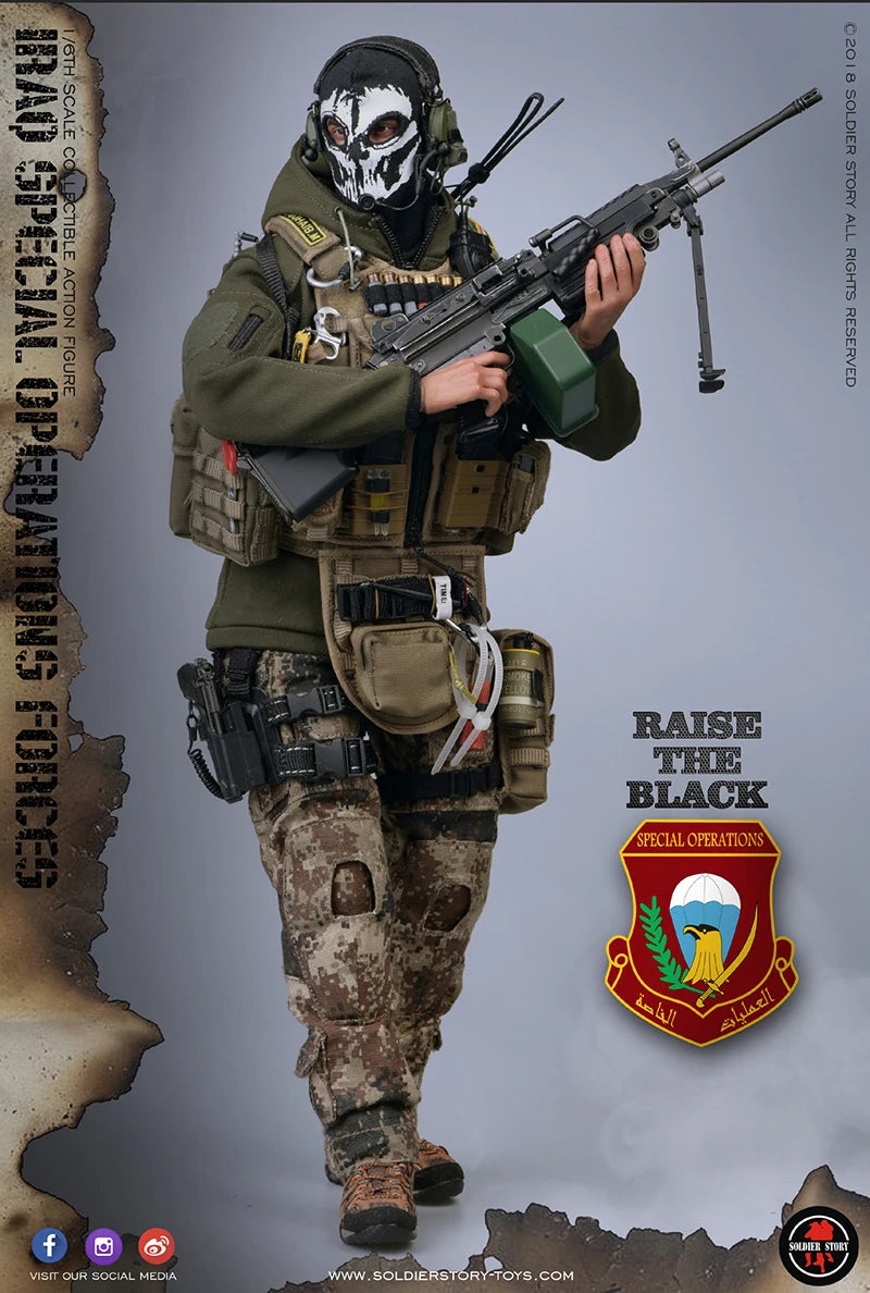 1/6 SoldierStory SS107 Special Operations Forces Army M249 Soldier Full Set Figures Collection Action Doll For Fans