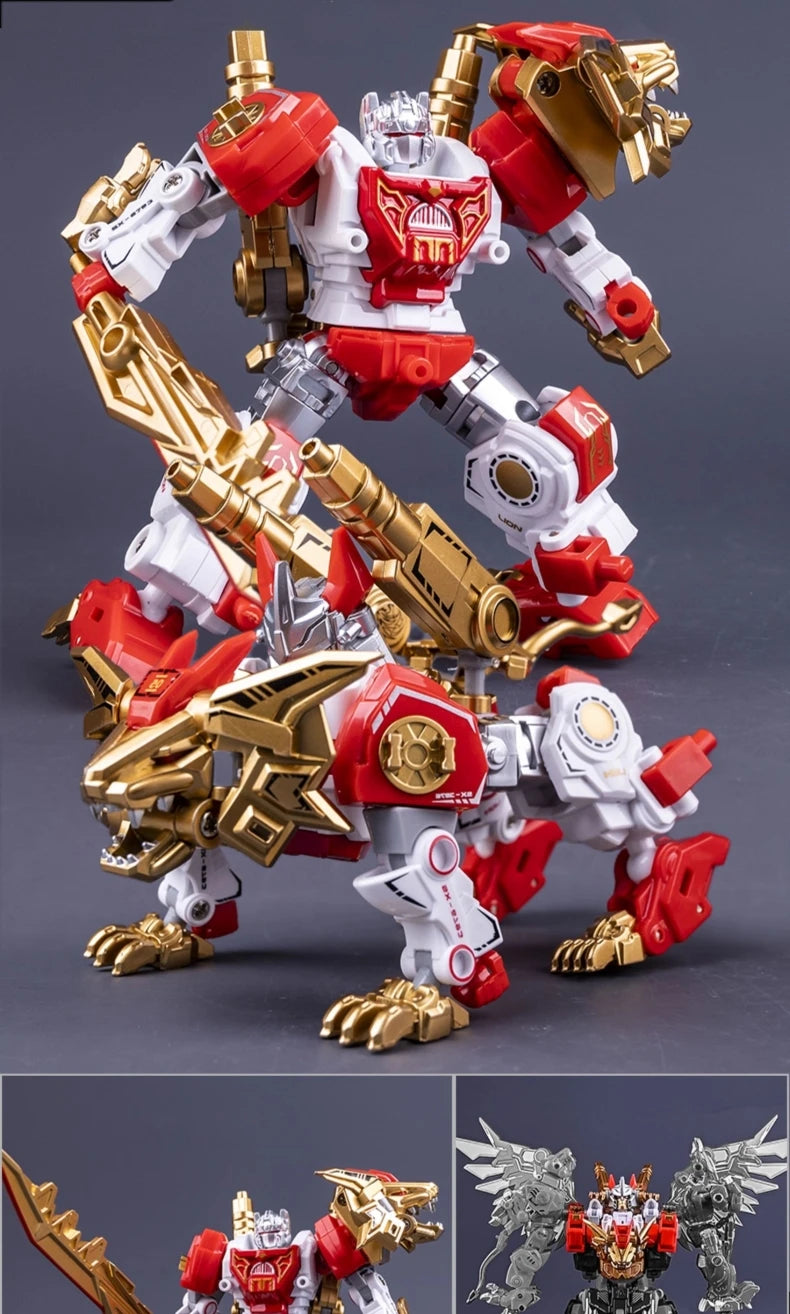 NEW Arrive YUEXING Transformation Toys G1 KO Predaking Action Figure Classic Dinosaur Robot Devastator Model Kids Gift NO BOX