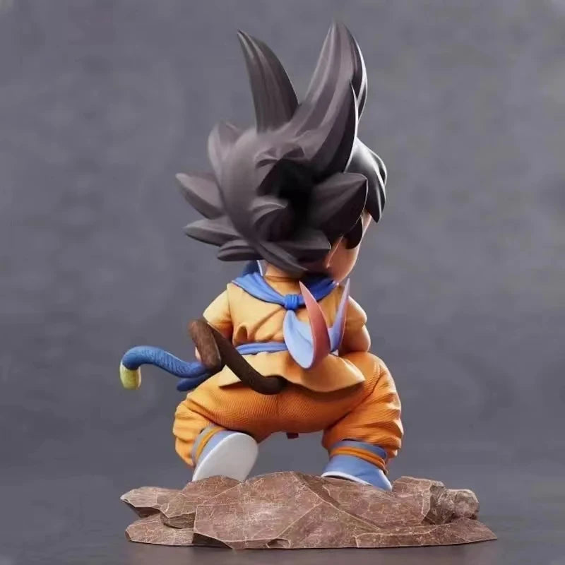 Dragon Ball Kindheit Little Goku Umarmungen Puer Ya Mu Tee Little Follower Figur Puppe PVC Modell Statue Sammlung Spielzeug Ornamen Geschenk
