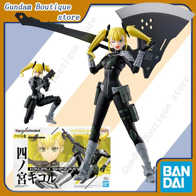 Bandai Original FRS KAIJU Nr. 8 KIKORU SHINOMIYA Anime-Actionfigur, Sammlermodell, Spielzeug, Weihnachtsschmuck, Geschenk für Kinder