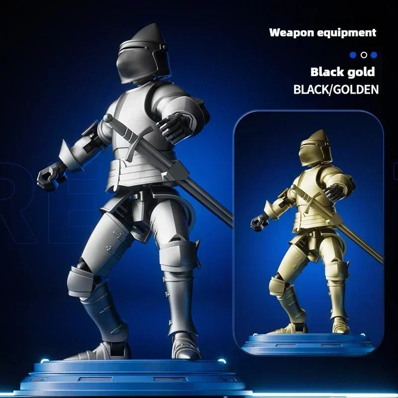 Ritter-Actionfigur Paladin 13 Gelenkiger beweglicher Formwandlungsroboter 3D-gedruckte Schaufensterpuppe Charakter Bausatz Spielzeug Kindergeschenke