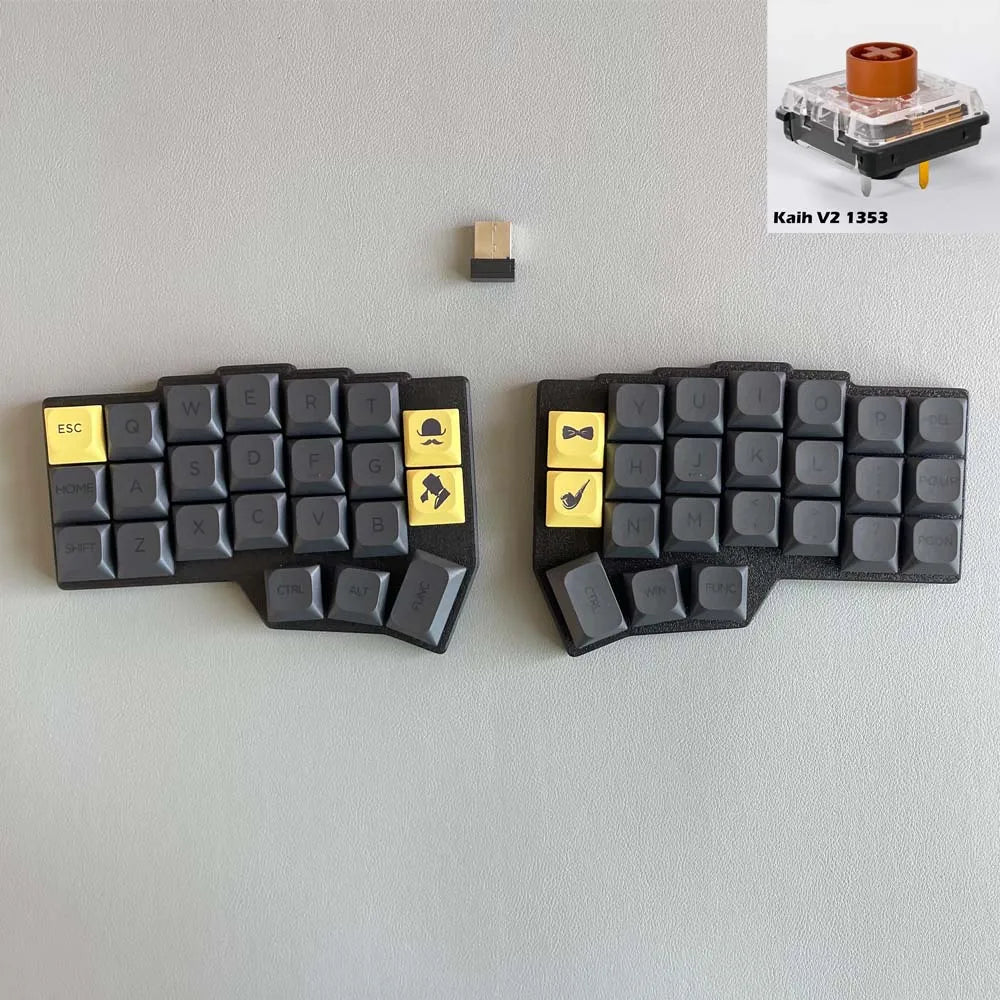 CHOC CORNE V4.1 Low Profile Ultrathin Split Mechanical Keyboard Hot-swap Kaih V1/V2 Switch 2.4G Wireless VIAL Programmable