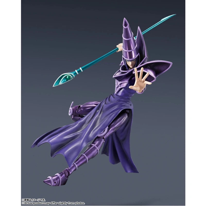 In Stock Original Bandai S.H.MonsterArts SHM Yu-Gi-Oh Dark Magician Anime Action Figure Model Toys