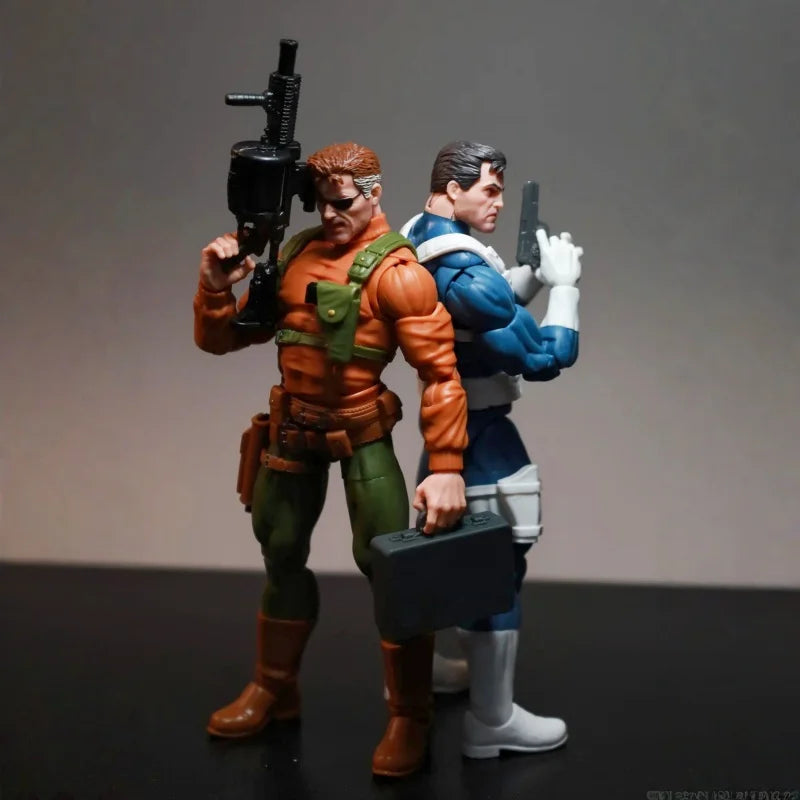 Legends Series 6 Inch Action Figure Punisher Nick Fury 2 Pack Set Original Collectible PVC Model High Detail Toy Superhero Fans
