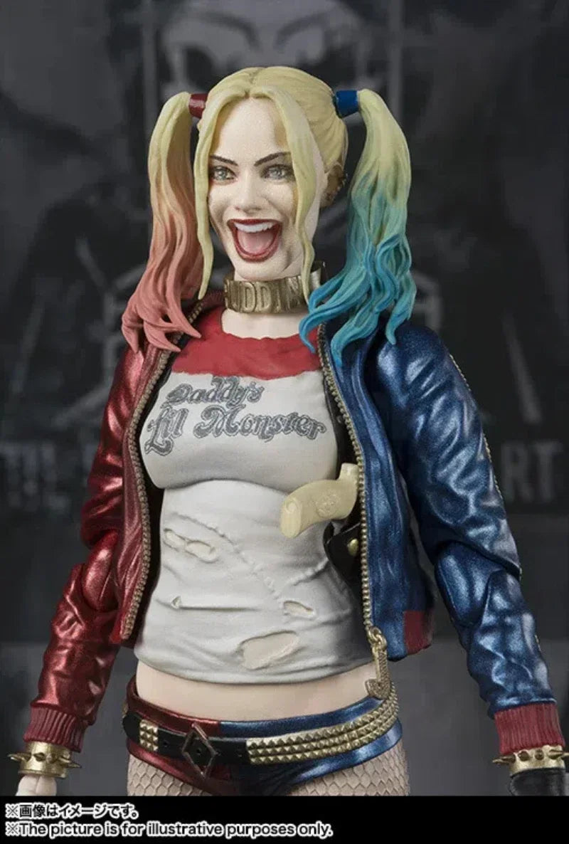 Anime-Film Suicide Squad Harley Quinn Gelenkbeweglichkeit Actionfiguren PVC Modell Statue Spielzeug Puppe Schreibtischdekor Geschenkbox