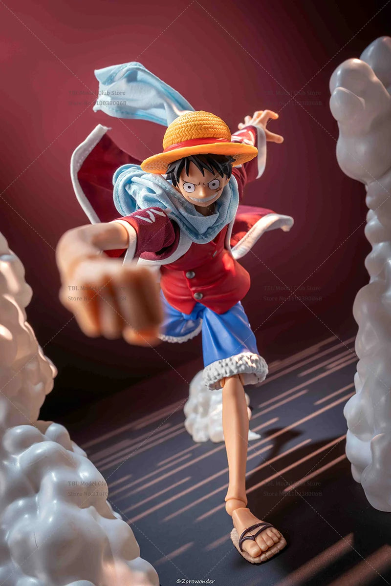 1/12 Scale Male Clothes One Piece Grand Line Four Emperors Monkey D. Luffy Japanese Anime For SHF 6-inch Action Figure Soldier