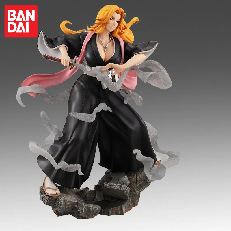 In Stock Bandai Original Megahouse Bleach Matsumoto Rangiku Action Figure Model Doll Brand New Boxed Anime Characters Toys Model