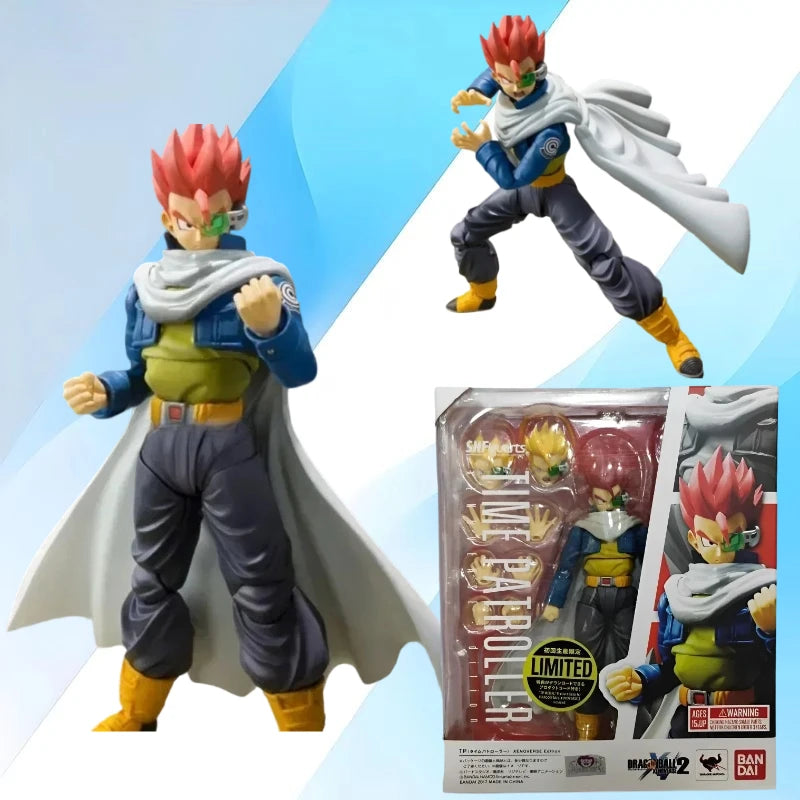 Original Bandai Dragon Ball Action Figure Shf Anime Figure 14cm Pvc The Patrol Xenoverse Gift Action Figure Boxed Birthday Gift