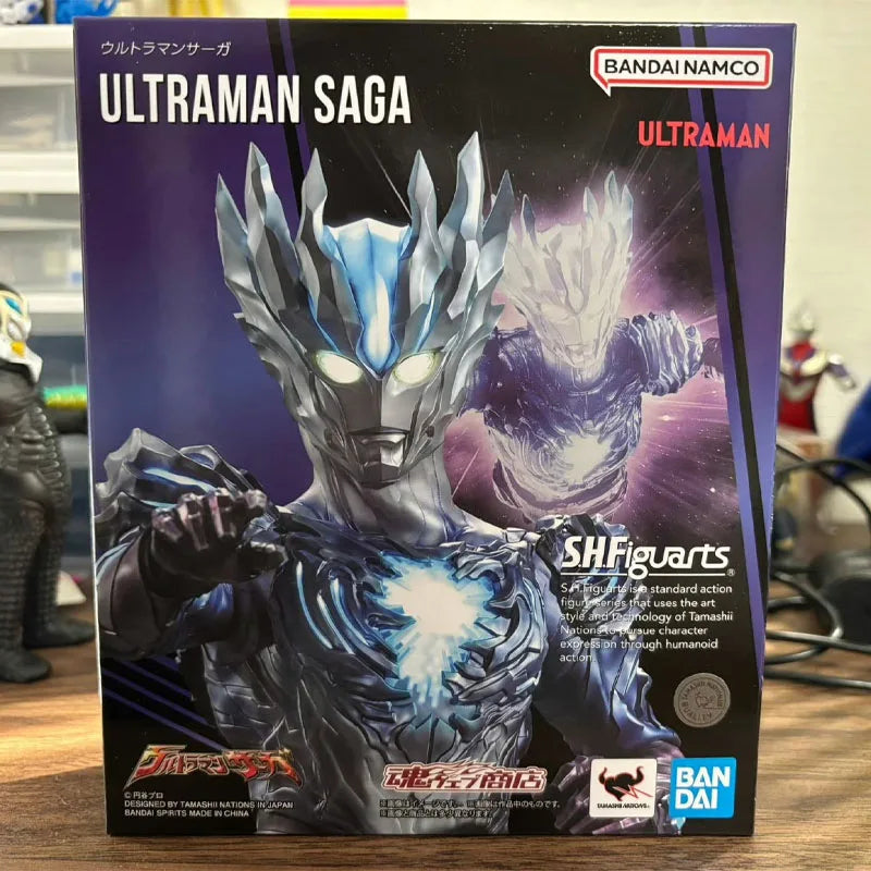 Bandai S.H.Figuarts Ultraman Saga Tamashii Web Limited Action Figure 150mm Movable Collectible Model PVC ABS with Effect Parts
