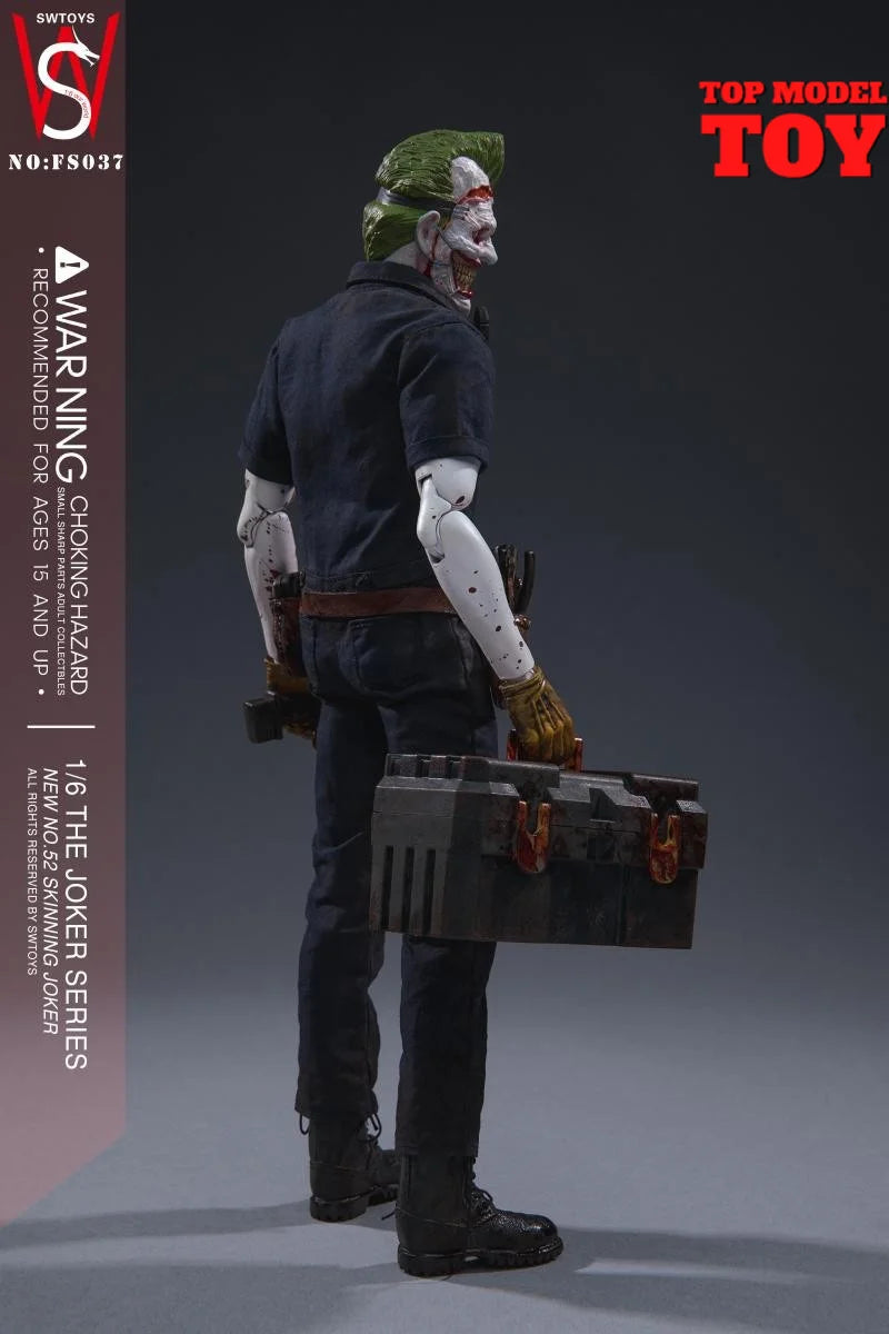 SWTOYS FS037 1/6 Scale Skinning Clown Anime Action Figure 12" Male Soldier Action Figure Dolls Full Set for Collectible Toy