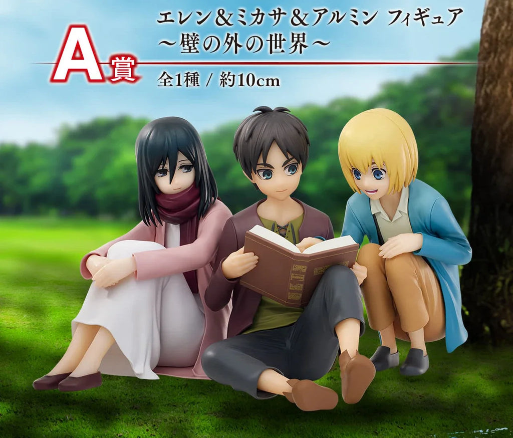 In Stock Original BANDAI Ichiban Kuji Attack on Titan Rumbling Levi Hange Zoe Eren Mikasa Figure Anime Model Genuine Boxed Toy