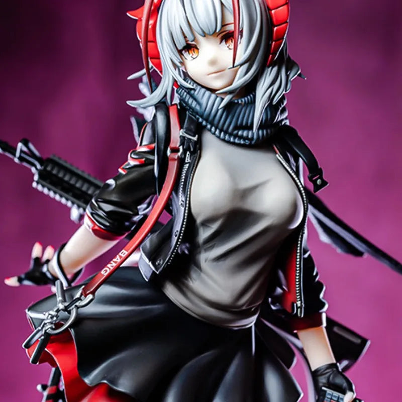 26 cm Arknights Anime Spielfigur mit bewaffneten schönen Mädchen Peripheriegeräte Kawaii Manga Figuren Sammlung Modell Puppen Kinder Spielzeug Geschenk