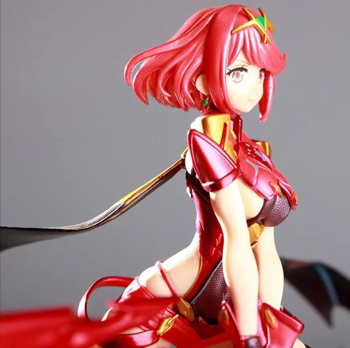 Hot Xenoblade Chronicles 2 Figure Pyra Action Figures Mythra Figurine Pvc Gk Statue Model Doll Collect Decor Toys Birthday Gift