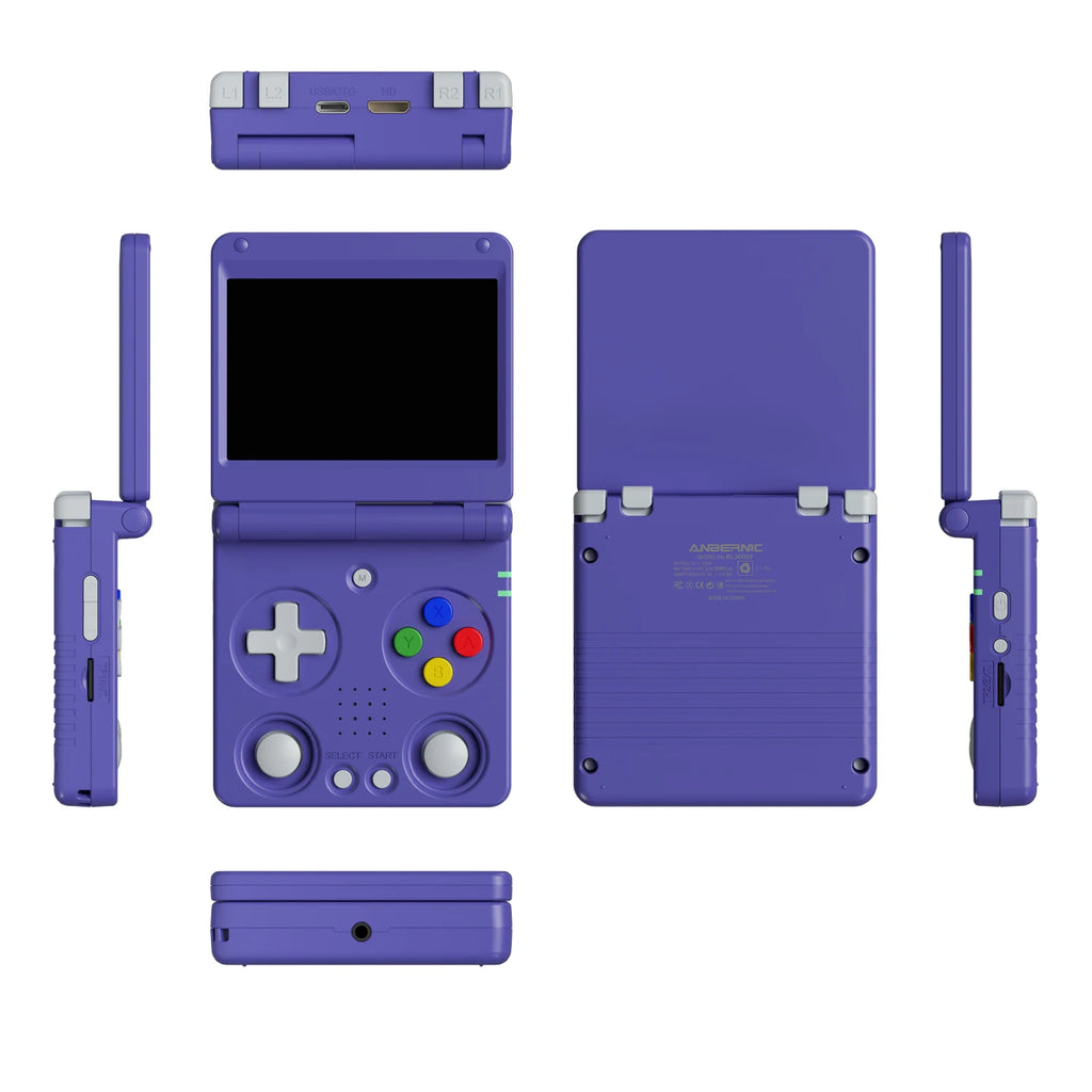 Anbernic RG34XXSP Flip-Handheld-Spielekonsole 3,4-Zoll-IPS-Bildschirm Linux 64-Bit 3300 mAh WIFI Zusammenklappbarer Retro-Video-Gaming-Player