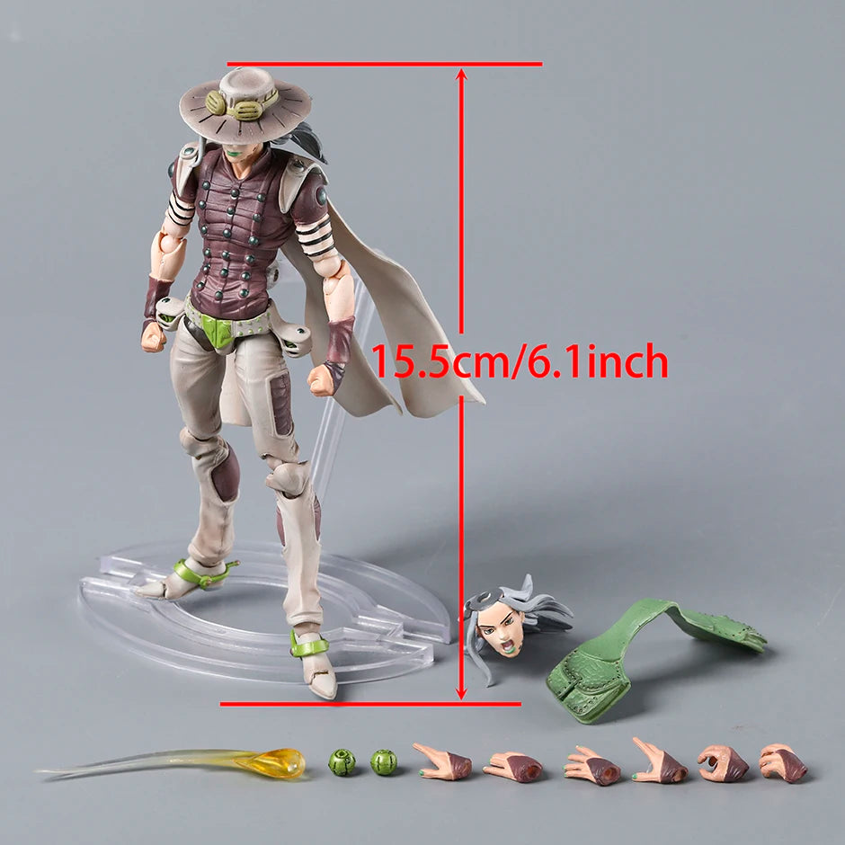 SAS Steel Ball Run Gyro Zeppeli Third Action Figure Model Gift Collectible Figurine