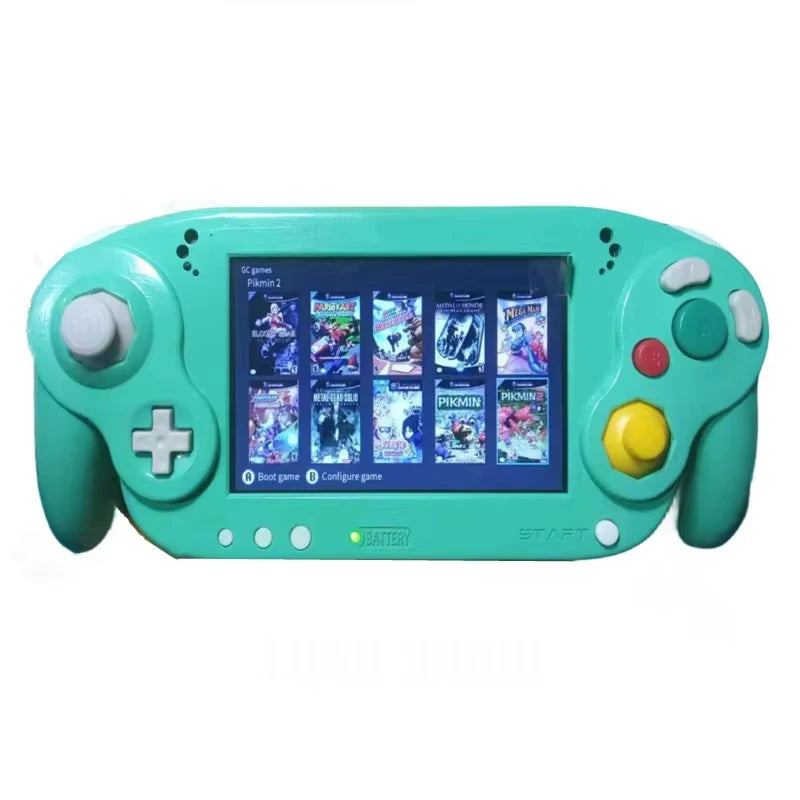 Hot selling original custom Wii/Gamecube portable handheld game console NGC 900 Ashida 5.0-inch IPS screen with charger in stock