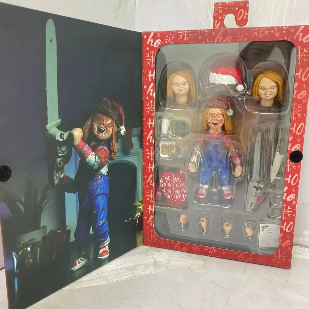 NECA Good Guys Christmas Chucky Doll Child's Play Bride Of Chucky Ultimate Chucky Gets Lucky Action Figure Model Toys Doll Gift