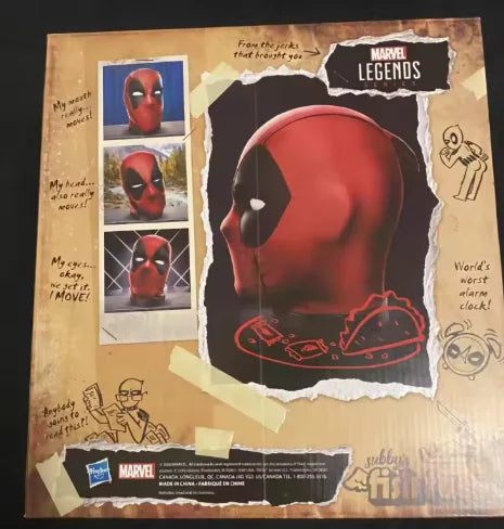 Original Hasbro Marvel Legends Series DEADPOOL Premium Head Anime Figures Collection Toys Models
