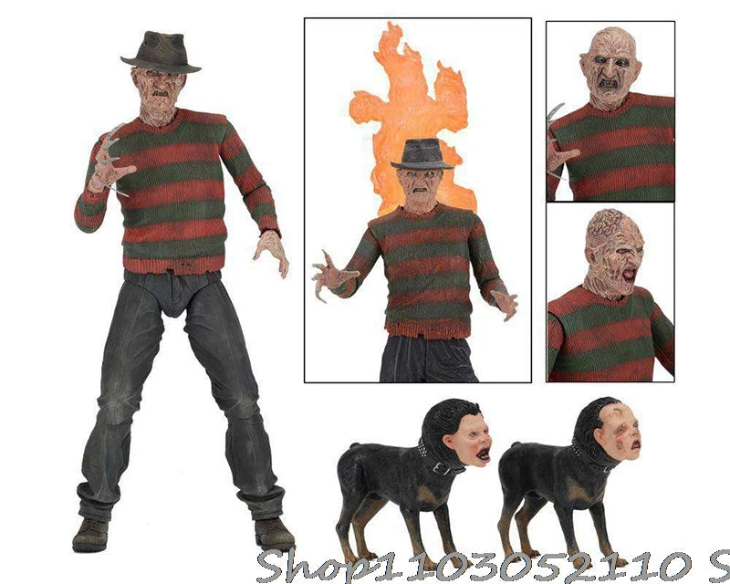 NEW NECA Freddy Krueger Action Figure Freddy's Revenge Collectible Model Toy Halloween Horror Decoration Gift Chinese version