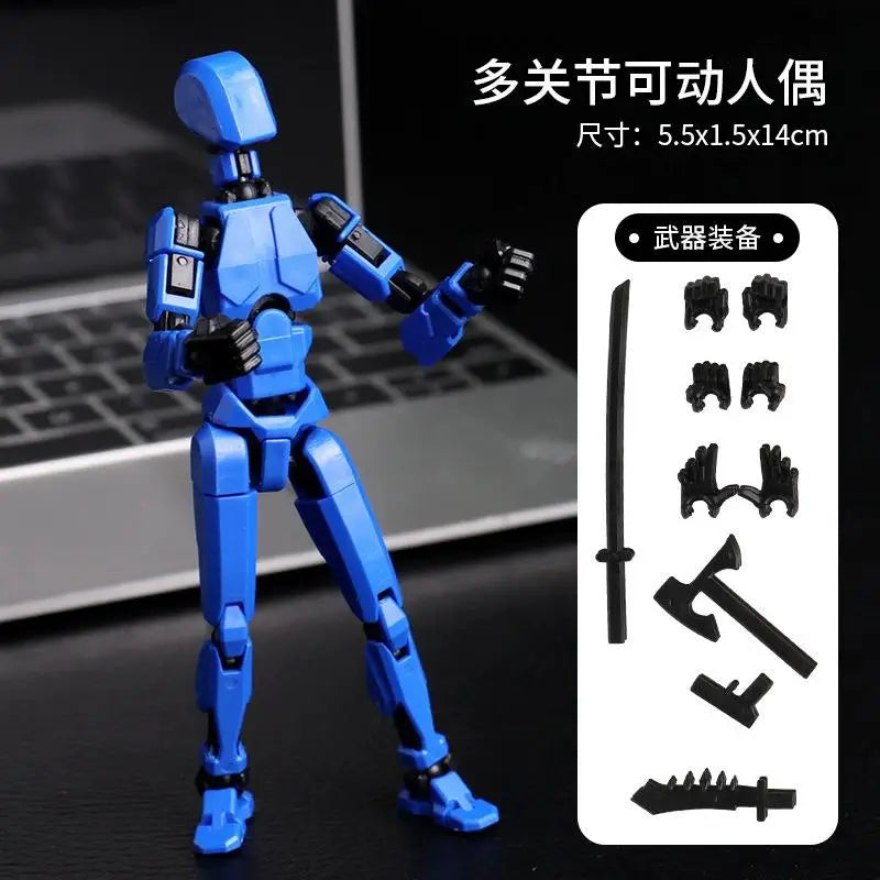 2025 Multi-jointed Action Figure 3d Printed Animation Modeling Assembly Movable 13 Body Movable Robot Toys Gifts For Children
