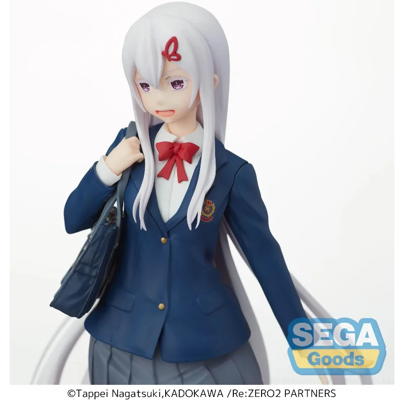 In Stock Original SEGA Re:Life in A Different World From Zero Echidna School Uniform Ver Anime Figure Birthday Present Toy Gifts