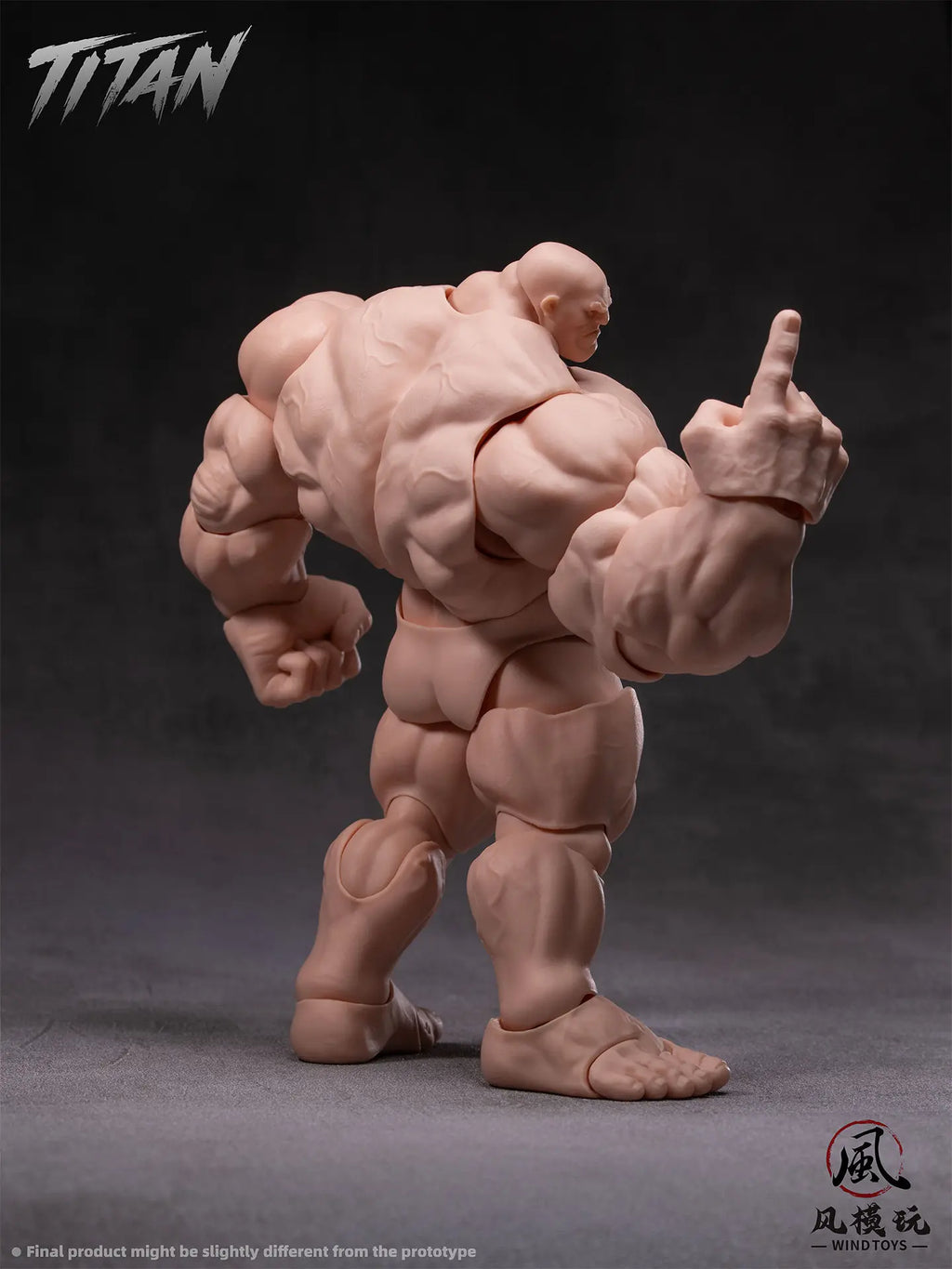 Wind Toys Titan Action Figure 1/12 Super Movable Muscle Body Anime Figures Collectible Model Statue Desktop Ornaments Toys Gifts