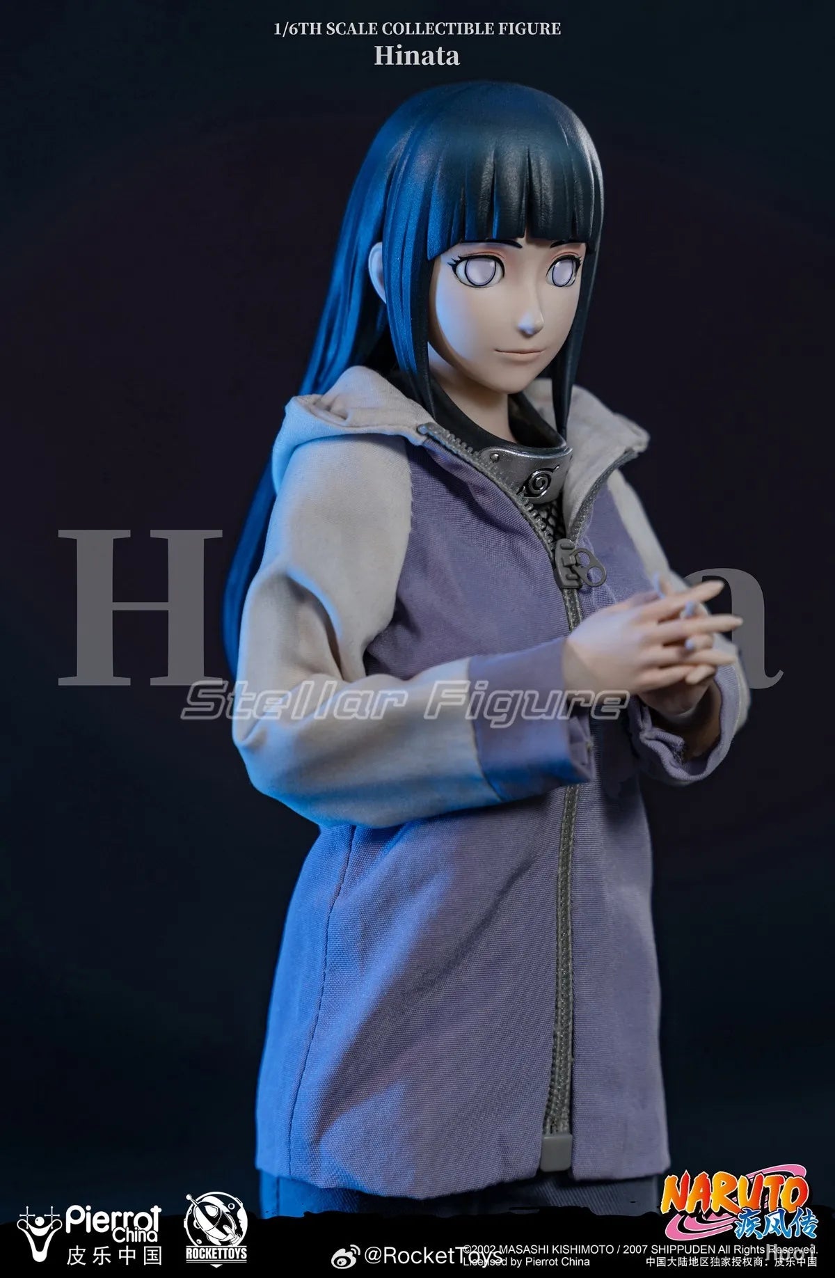 【SF】In Stock RocketToys NARUTO Shippuden Hyuuga Hinata 1/6 Scale Collection Model Figures Anime