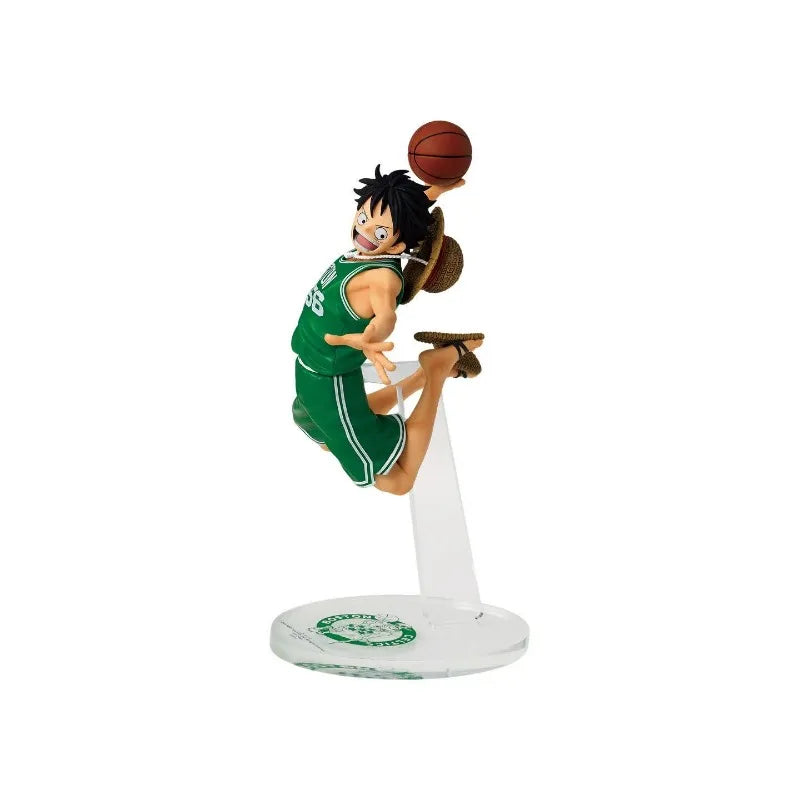 One Piece Luffy Action Figure Golden State Warriors Boston Celtics New York Knicks Los Angeles Lakers Anime Collectible Model