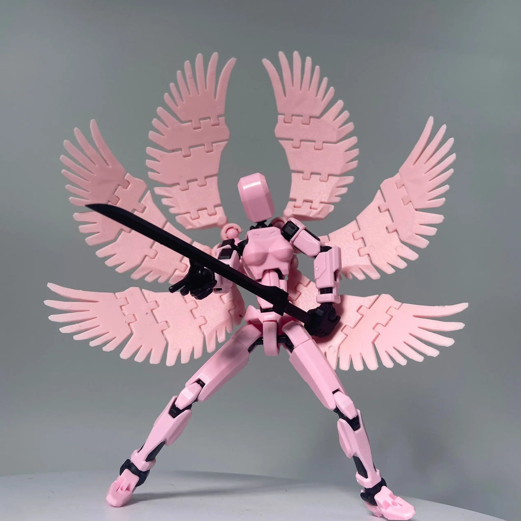 Dummy13 Series Eight-Winged Angel Colorful Hand Office Cheap Three-Dimensional Multi-Joint Movable Action Figure Assembly Model
