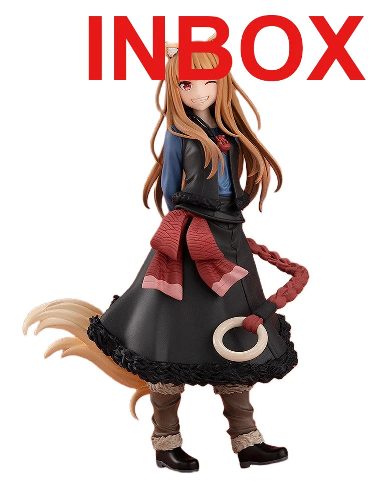 Aixlan Spice and Wolf Figur Holo Wink 17 cm Wolf Tail Girl PVC Actionfigur Amine Geburtstagsgeschenk Sammlerfigur