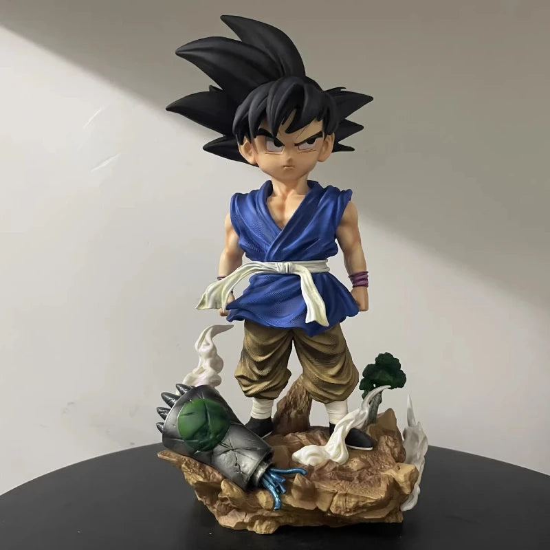 26cm Anime Figure Dragon Ball GT Kid Son Goku Action Figure Double Headed Statue PVC Model Collect Doll Toy Desktop Decor Gifts
