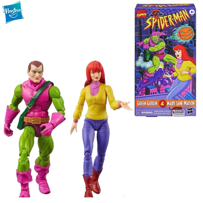 New Original Hasbro Marvel Legends Series SPIDER-MAN GREEN GOBLIN MARY JANE WATSO Action Figure Gift Model