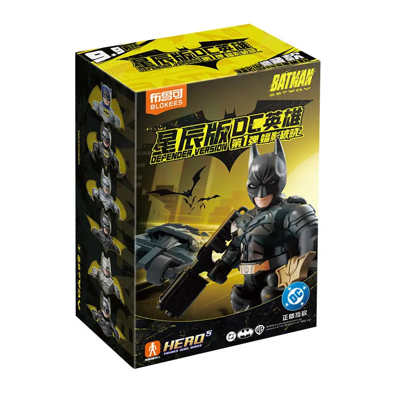 IN STOCK Original BLOKEES DC Batman GV01 Defender Set Armored Batmobile & Bruce Wayne Figure Doll  Collectible Toy Perfect Gift