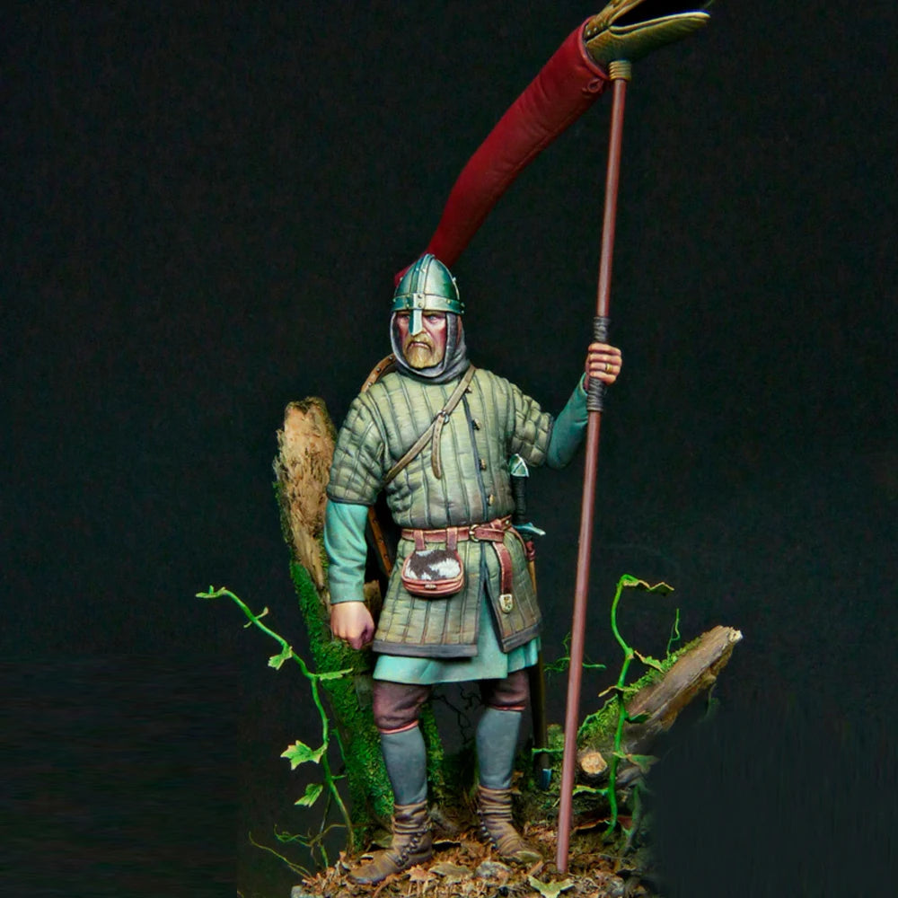 1/24 Norman Warrior, 1066, 75mm, Resin Model figure, War theme, Unassembled and unpainted kit