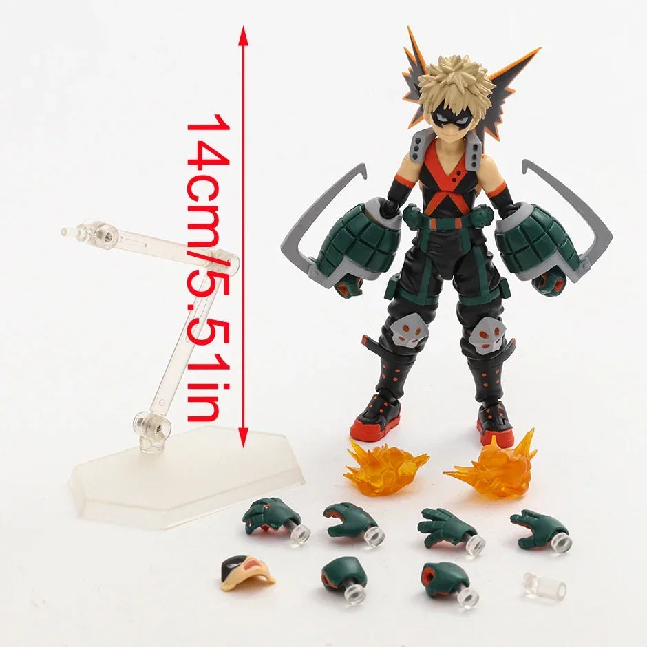 Figma Katsuki Bakugo 443 Midoriya Izuku 323 Action Figure Figurine Collection Model Toy