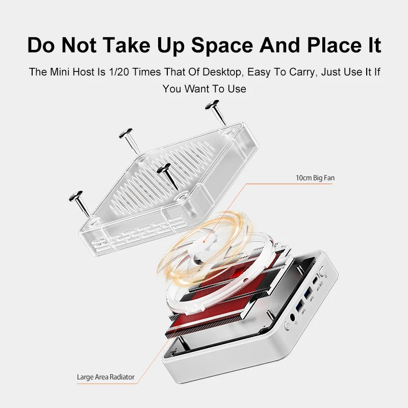 Genmachine 6600H ES 7640HS ES 6800H ES 6900HX ES Mini PC Windows 11 Ryzen WiFi 6 Gaming PC DDR5 4800MHz Diy Gaming Computer