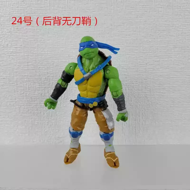 Playmates Turtles Action Figure Puppet Horse Motorcycle Rhinoceros Tiger Scene Models Anime Model Doll Desktop Decoration