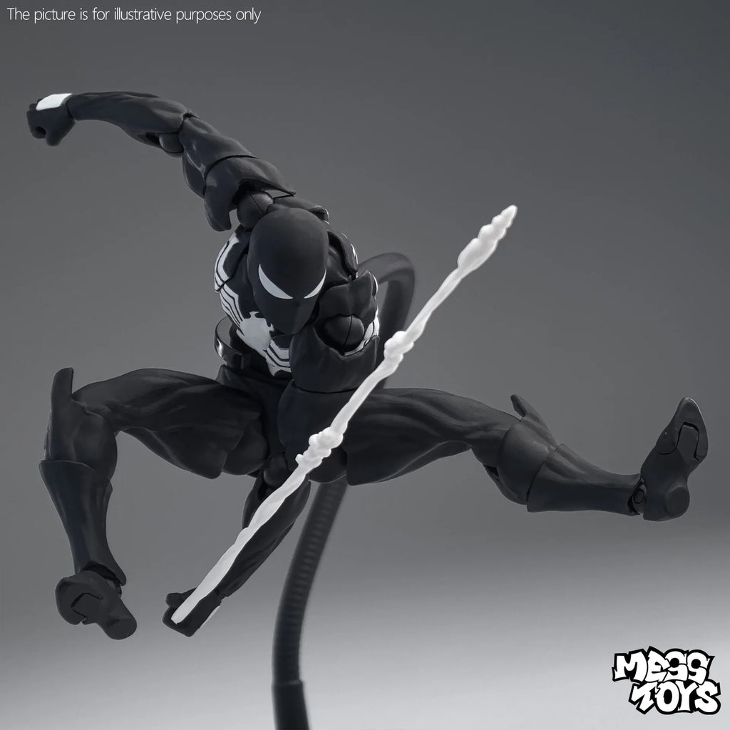 Black Spider-Man Venom Suit Action Figure Model Joint Movement Collectible Desktop Decoration Holiday Gift Neighbour Symbiote