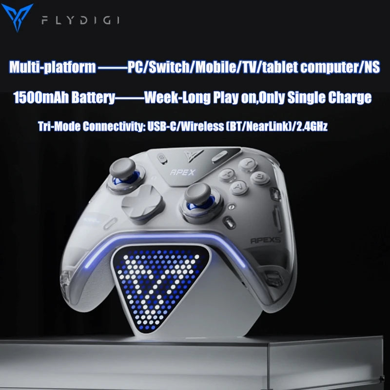 2025 Original Flydigi APEX 5 Gaming Controller Wireless Gamepad Elite Force Feedback Trigger Support PC/Switch/Mobile/TV Box