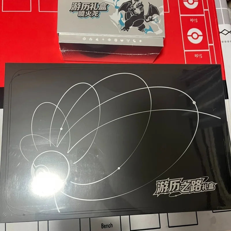 Hot Ptcg Chinese PokéMon Journey Gift Box Trading Card Game Collectible Peripherals Charizard Mewtwo Simplified Christmas Gift