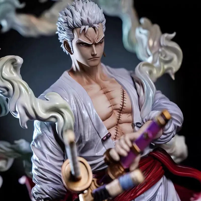 In Stock 28cm Fit Nika Zoro One Piece Anime Figure Collectible Model Statue Desktop Decoration Pvc Figurine Gifts Pvc Statue