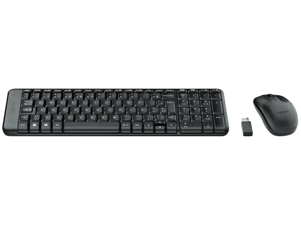 Logitech MK220 USB-Kabelloses Tastatur-Maus-Set – Spritzwassergeschütztes Design, Büro/Gaming/Desktop-Computer/Laptops, Geschenk