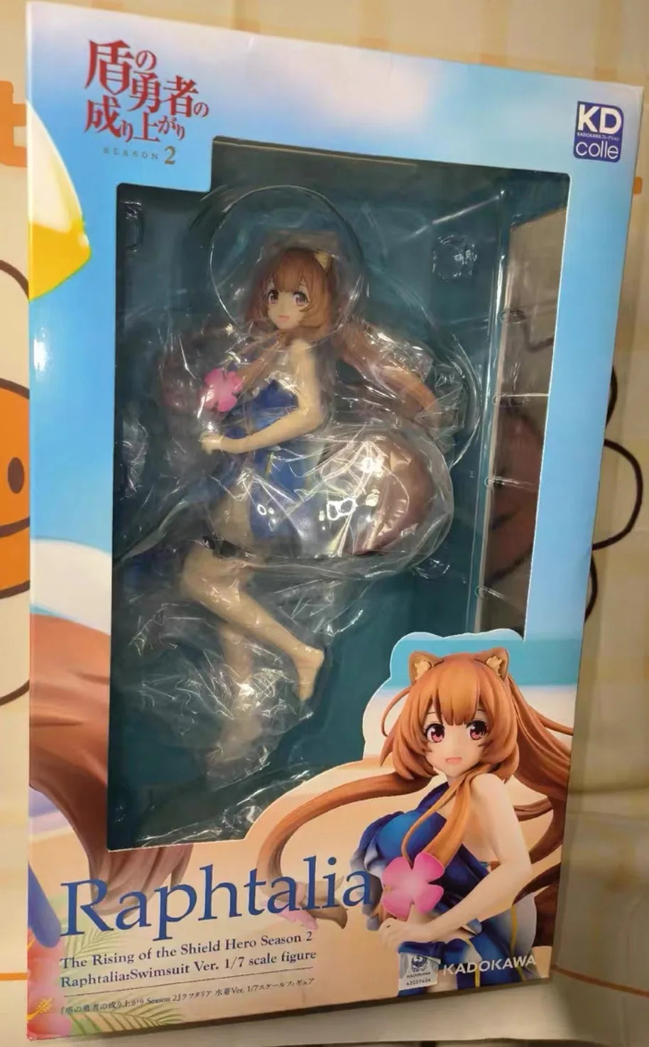 In Stock Original KADOKAWA KDcolle The Rising of The Shield Hero Raphtalia Swimsuit Anime Figure Toy Gift Ornament