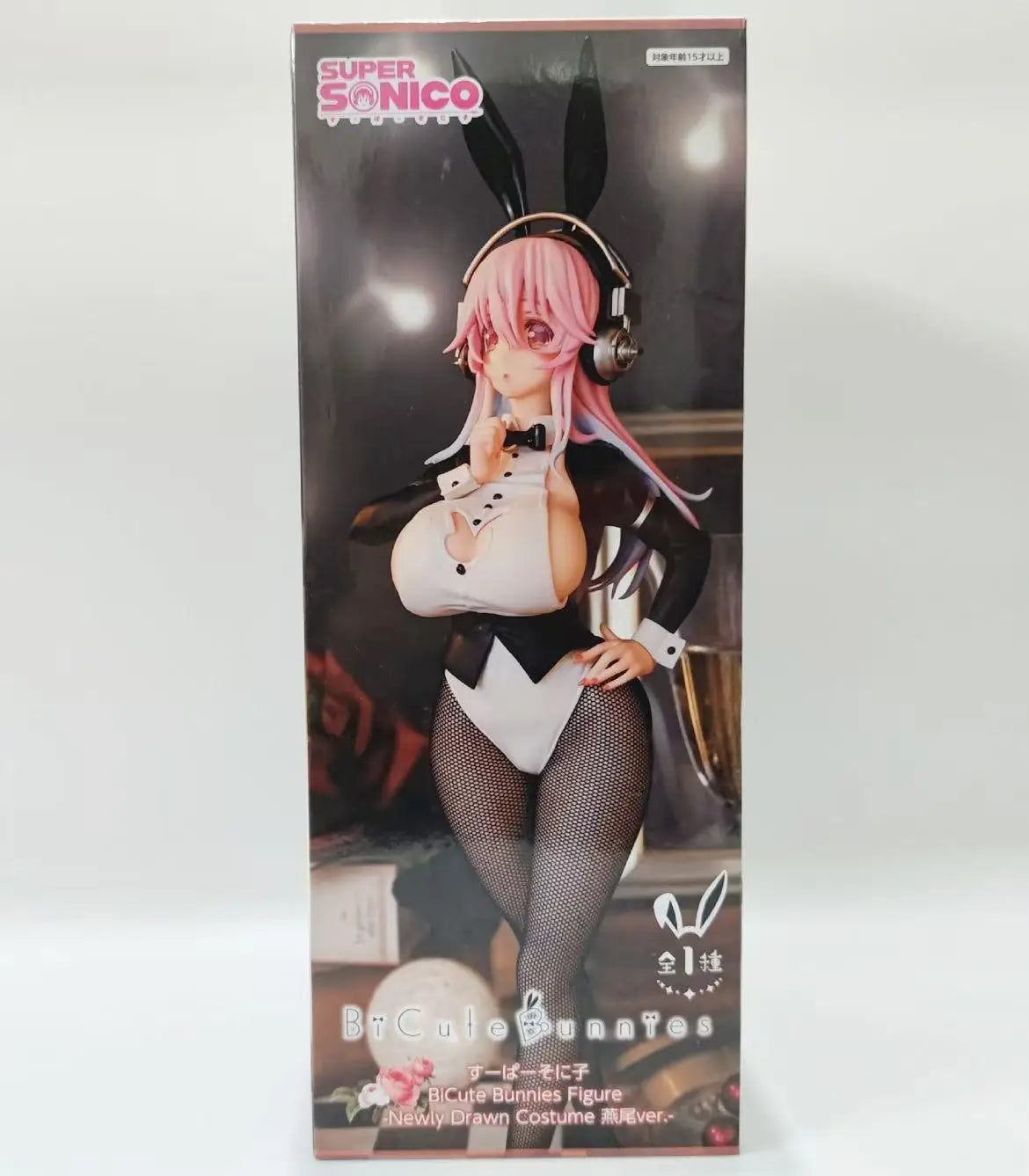 In Stock Original Genuine FuRyu 30cm Super Sonico Bicute Bunnies Figure PVC Anime Model Collectible Cute Model Toys for Gifts