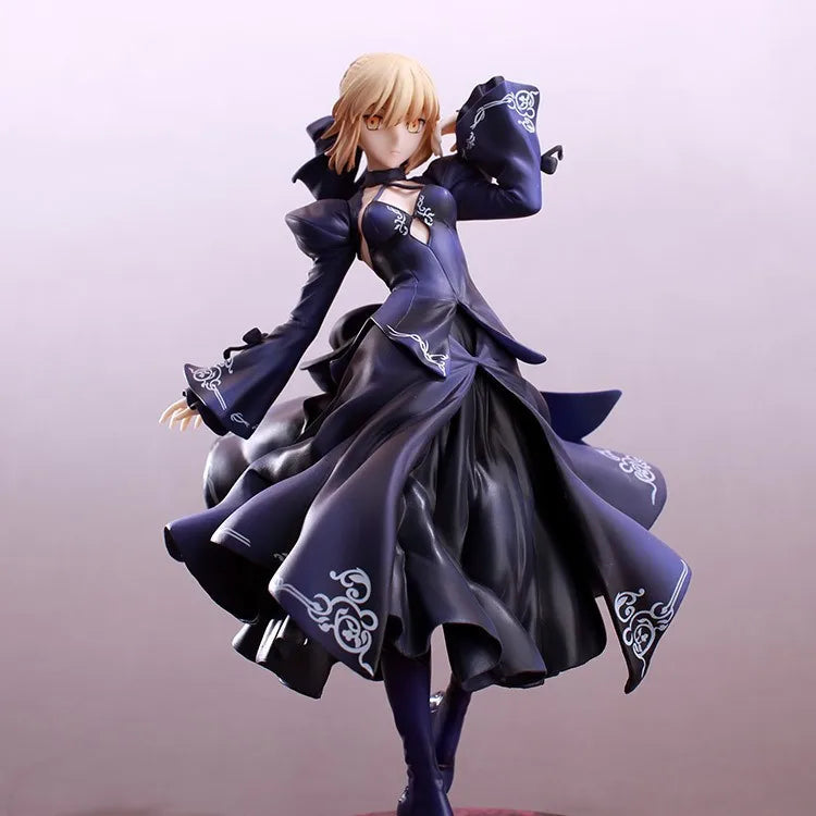 24 см аниме Fate Saber Dress, статуетка, модел. PVC материал. Декорация за плот, GK колекция, ръчно изработен модел. Играчка, подарък за дете.