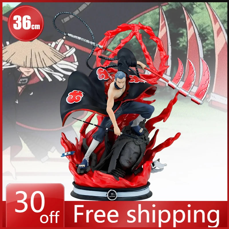 36 cm Hidan Akatsuki Böser Gott Form Figur Animation Peripherie Spielzeug Sammlungen Desktop Ornament Handwerk Modell Urlaub Geschenke Spielzeug