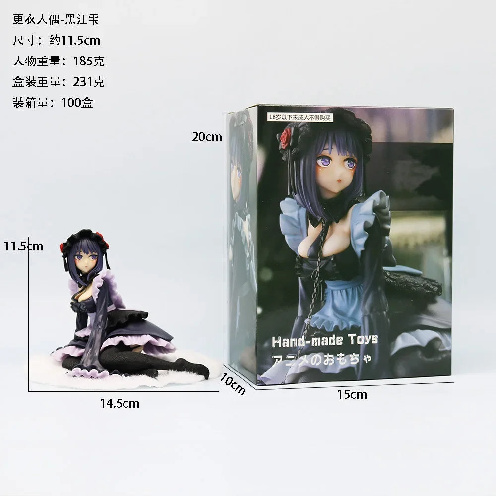 12CM Anime Figure Black Maid Outfit Kitagawa Marin Action Figure Shizuku Kuroe Figurine Collection Model Toy Gift
