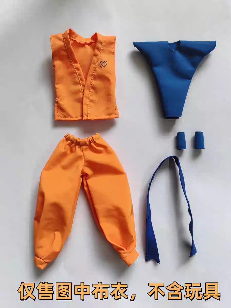 New In Stock New Dragon Ball Shf Series Figures Son Goku Daoist Robe Orange Blue Uniforms Training Suit Clothes Accessories Toys
