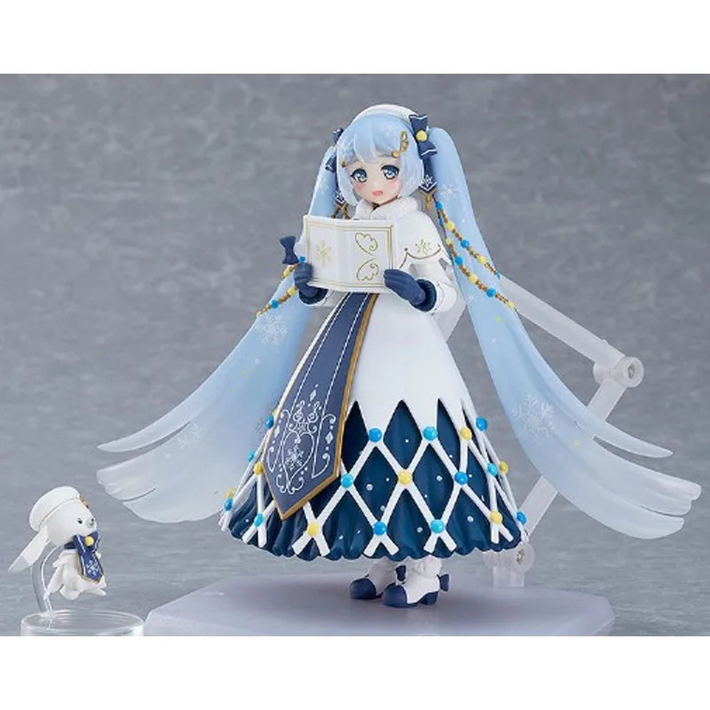 GSC Original EX-064 Hatsune Miku Snow Miku 145mm Anime Action Figures Toys for Boys Christmas Gift Collectible Model Ornaments