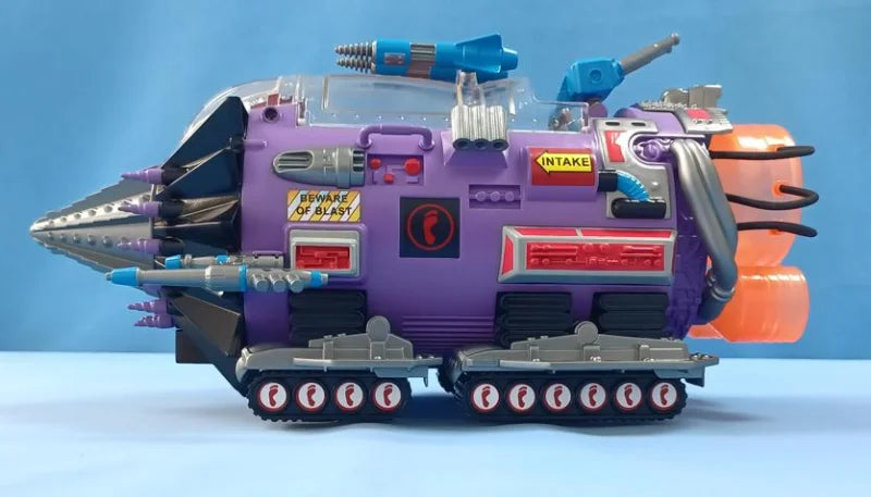 Нов оригинален Caixing 1990 Tmnt Костенурките нинджа Аниме превозно средство Вариация на Land Cruiser Транспортен модул Фигурки Модел играчка Подарък по поръчка